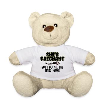 Déclaration du père enceinte Parents Bonheur familial - Nounours - blanc - Devant