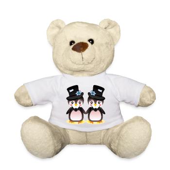LGBTQIA+ PRIDE - BRÄUTIGAM - Teddy - Weiß - Vorne