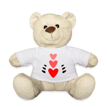 MUTTERTAG. SCHÖNEN MUTTERTAG. MAMA. ICH LIEBE DICH - Teddy - Weiß - Vorne