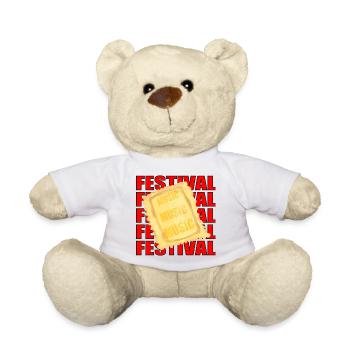 Festivals de musique Raviolis PÂTES, NOUILLES, CAMPING, NOURRITURE - Nounours - blanc - Devant