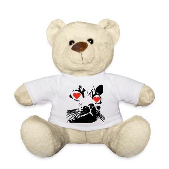Un amour de chat noir - Nounours - blanc - Devant