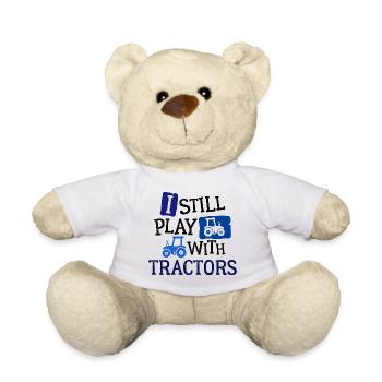 Vehicle Agricultural Machinery Tractor Statement Tractor - Teddy Bear - white - Front