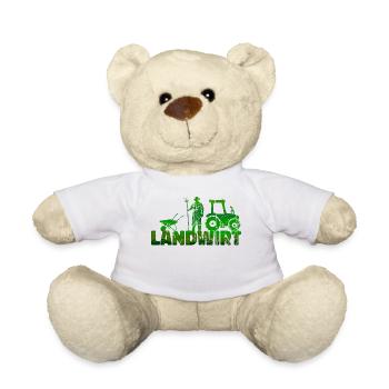 Feld Kraftfahrzeug Traktor Landmaschinen Statement - Teddy - Weiß - Vorne