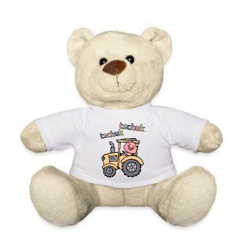 Tractor Farming Saying Agricultural Machinery Farmer - Teddy Bear - white - Front