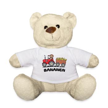 Landmaschinen Fahrzeug Spruch Traktor Schlepper - Teddy - Weiß - Vorne
