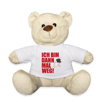ICH BIN DANN MAL WEG! - Teddy - Weiß - Vorne