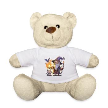 Zauberer und Vertrauter - Teddy - Weiß - Vorne