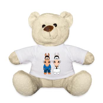 PFERDE - PONYS - HOCHZEIT - HEIRATEN - LIEBE - Teddy - Weiß - Vorne