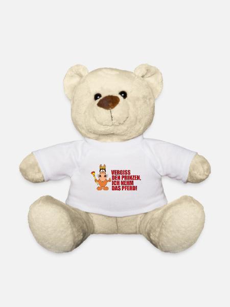 VERGISS DEN PRINZEN, ICH NEHM DAS PFERD! - Teddy - Weiß