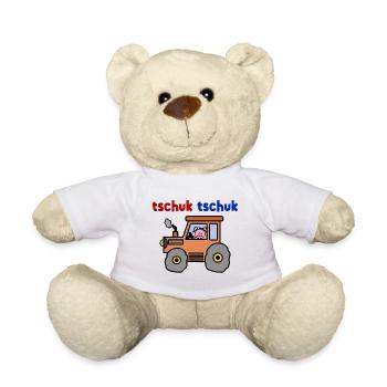 Landleben Spruch Bauer Feld Traktor Landmaschinen - Teddy - Weiß - Vorne