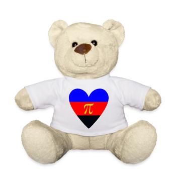 Polyamorie Pride Herzdesign - Teddy - Weiß - Vorne