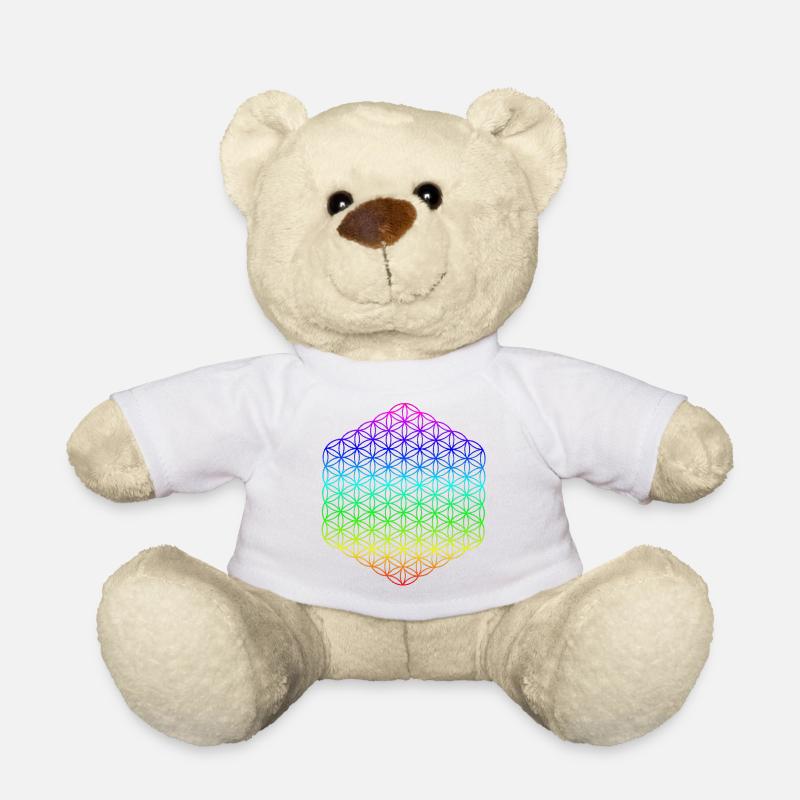 Fleur de Vie - 5ème Dimension - Mandala - Nounours - blanc