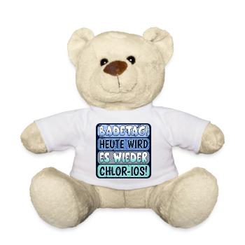 BADEMEISTER SCHWIMMMEISTERIN - SCHWIMMBAD CHLOR - Teddy - Weiß - Vorne