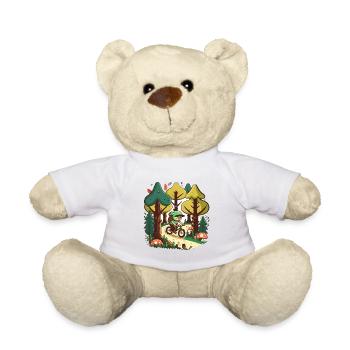 Balade en forêt - Nounours - blanc - Devant