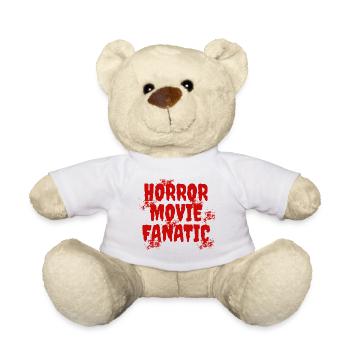Binge Watching Series Streaming Movies Statement - Teddy Bear - white - Front