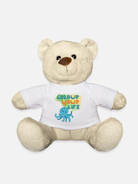 Calmar graffiti - Nounours - blanc