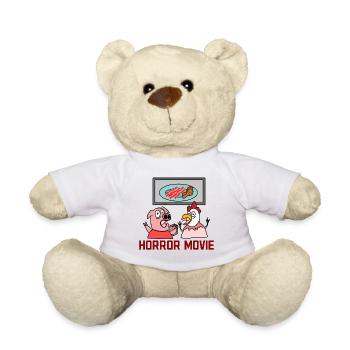 Dvd Evening Movies Binge Watching Statement Series - Teddy Bear - white - Front