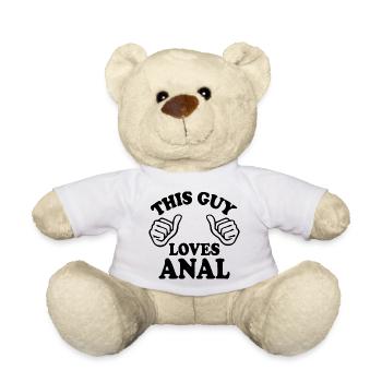 This guy loves anal - Nounours - blanc - Devant