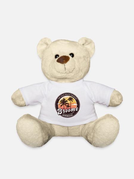Design en forme de paume Broome Australia - Nounours - blanc