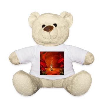 Niedliche Fee mit Baum und Herzen. - Teddy - Weiß - Vorne