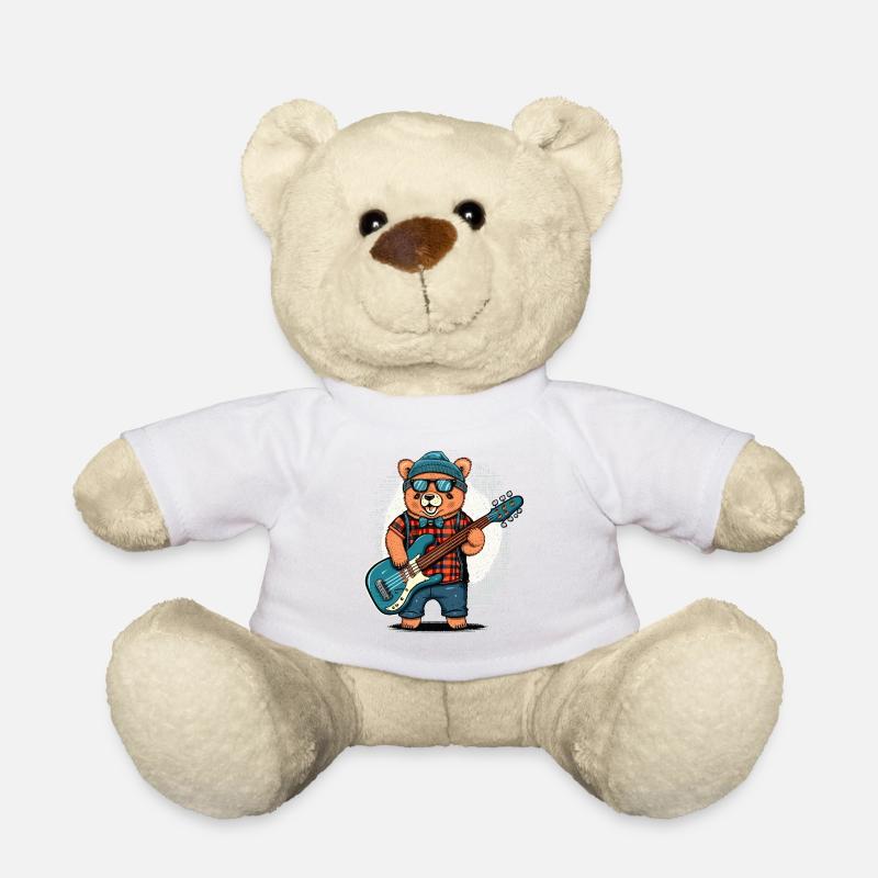 Bassiste de Bear - Nounours - blanc