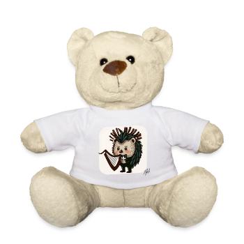 Stachelschwein-Harfenistin - Teddy - Weiß - Vorne
