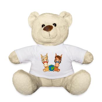 ERDE - WELT - PLANET - PFERDE - PONYS - REITEN - Teddy - Weiß - Vorne