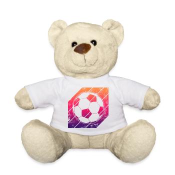 Soccer - Teddy Bear - white - Front