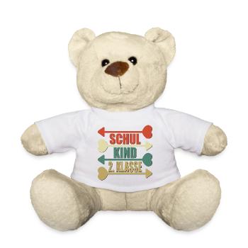 SCHULKIND 2. KLASSE - GRUNDSCHULE - Teddy - Weiß - Vorne