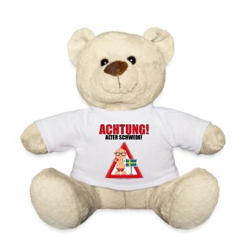 ACHTUNG! ALTER SCHWEDE! - Teddy - Weiß - Vorne