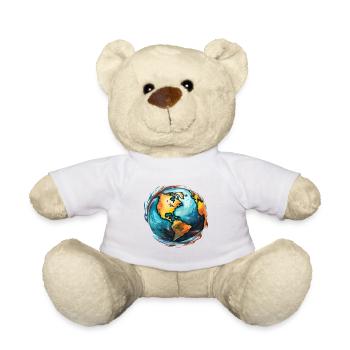 Globe in motion - Teddy Bear - white - Front