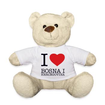 I LOVE BOSNA I HERCEGOVINA Bosnia and Herzegovina - Teddy Bear - white - Front