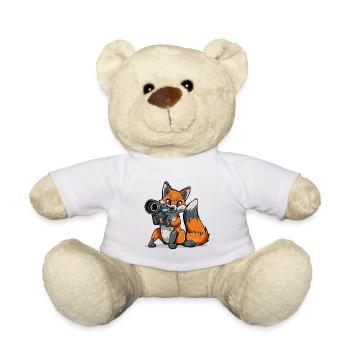 Renard photogénique - Nounours - blanc - Devant