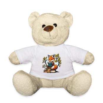 Fleißiger Fuchs - Teddy - Weiß - Vorne