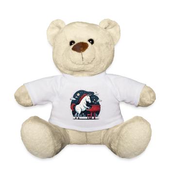 Musique de nuit étoilée - Nounours - blanc - Devant