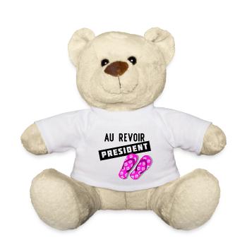 Au revoir président - Nounours - blanc - Devant