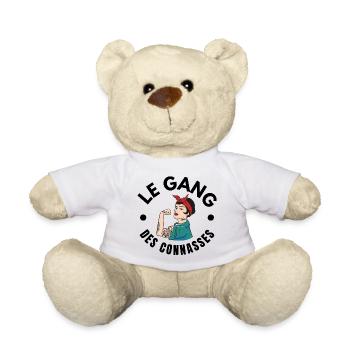 copine, meilleures copines, bande de filles - Nounours - blanc - Devant
