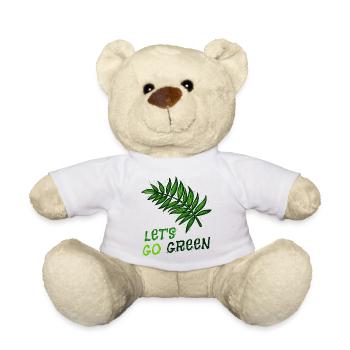 Environment Environmentalist Statement Eco-friendly - Teddy Bear - white - Front