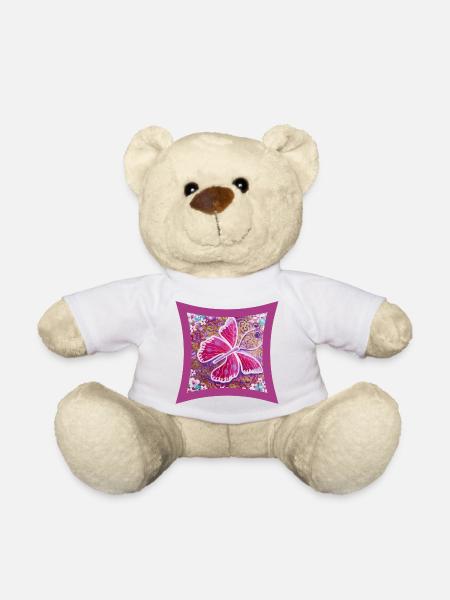 Schmetterling der Leichtigkeit - Sonja Ariel - Teddy - Weiß