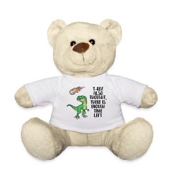 Environment Earth Global Warming Environmental Damage Statement - Teddy Bear - white - Front