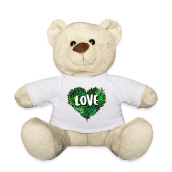 Umweltschützer Umwelt Herz Natur Umweltschutz Erde - Teddy - Weiß - Vorne