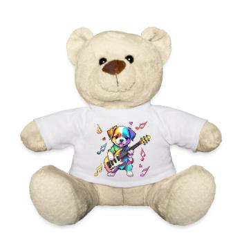 Chiot Rock Star Hound - Arc-en-ciel - Nounours - blanc - Devant