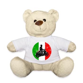 Roller Vintage Italy Scooter Urlaub - Teddy - Weiß - Vorne