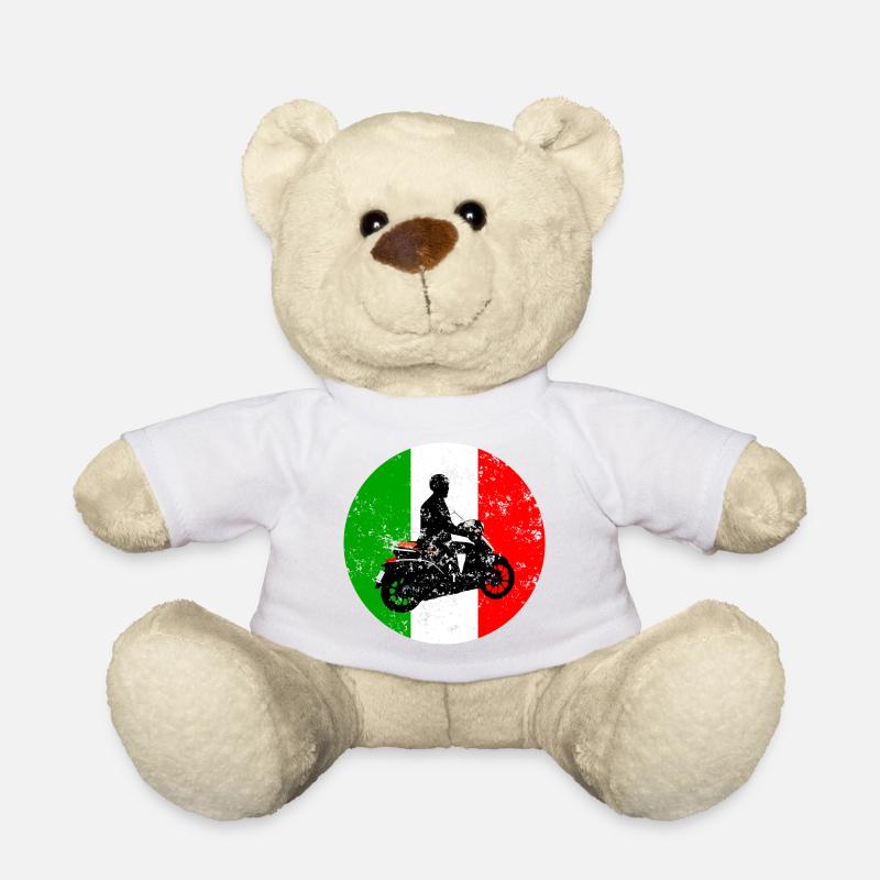 Roller Vintage Italy Scooter Urlaub - Teddy - Weiß