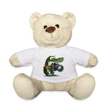 Snap Happy Reptile - Teddy Bear - white - Front