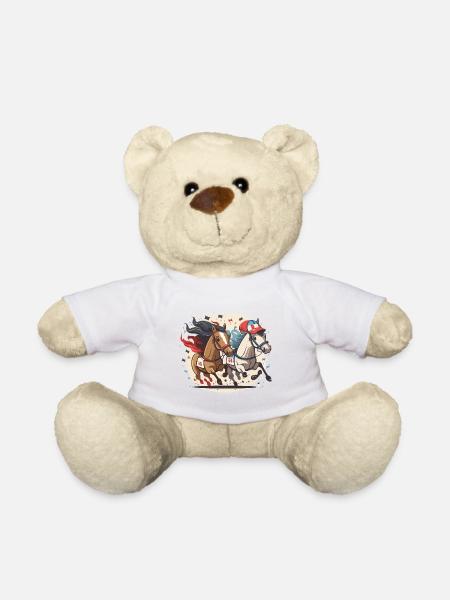 Galoppierender Ruhm - Teddy - Weiß