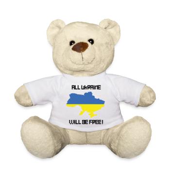 All Ukraine will be free! - Teddy - Weiß - Vorne