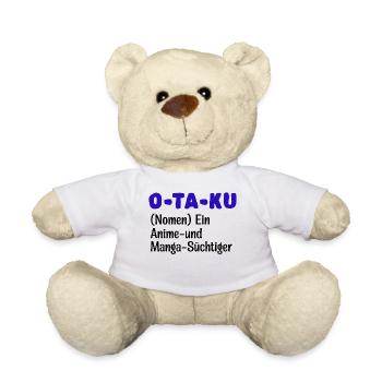 Anime Manga Statement Comic Otaku Zeichentrick - Teddy - Weiß - Vorne