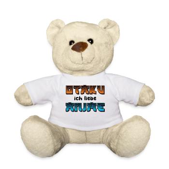 Anime Japanisch Manga Comic Otaku Statement - Teddy - Weiß - Vorne