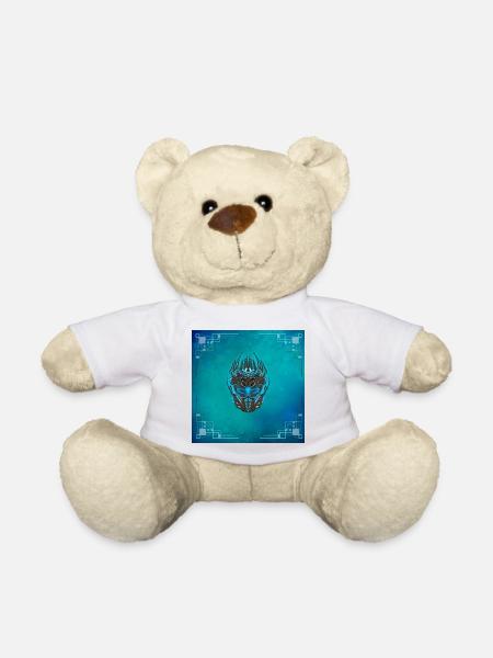Tolle Cyberpunk Maske - Teddy - Weiß